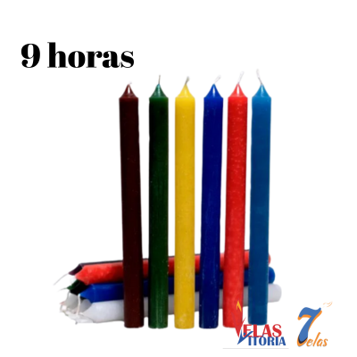 VELA DE 9 HORAS KG - BRANCA