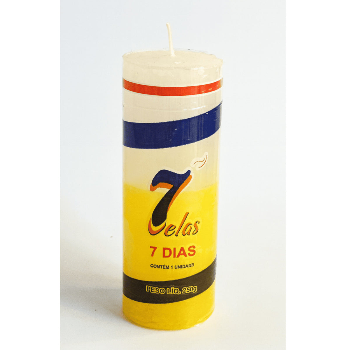 VELA DE 7 DIAS 250 GR - BICOLOR