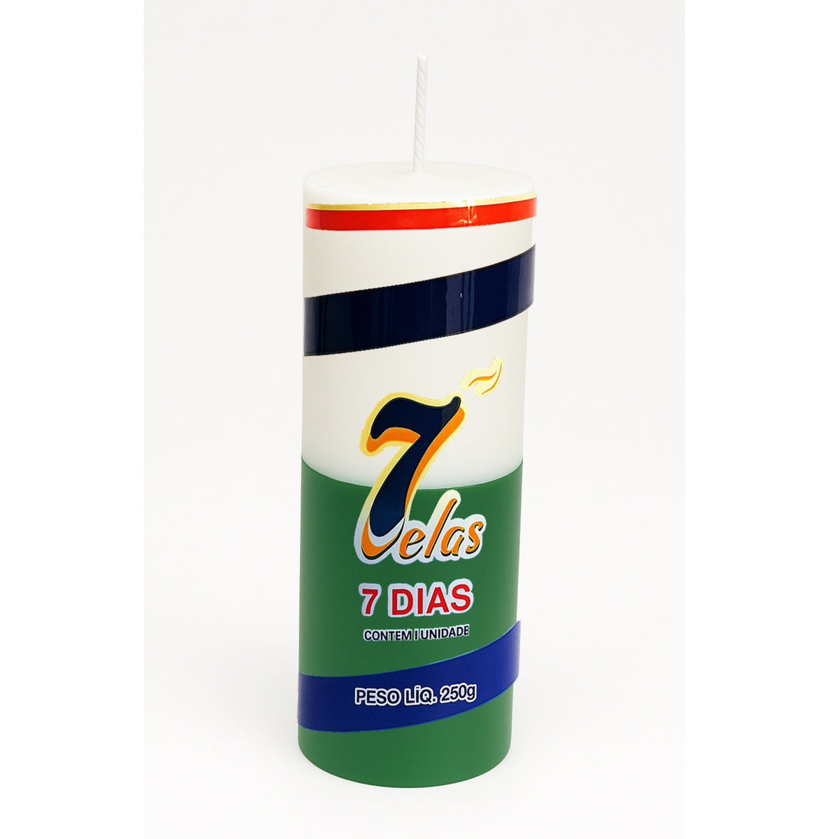 VELA DE 7 DIAS 250 GR - BICOLOR
