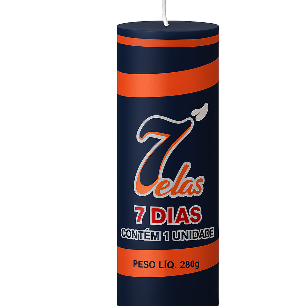 VELA DE 7 DIAS 280 GR - COLORIDA