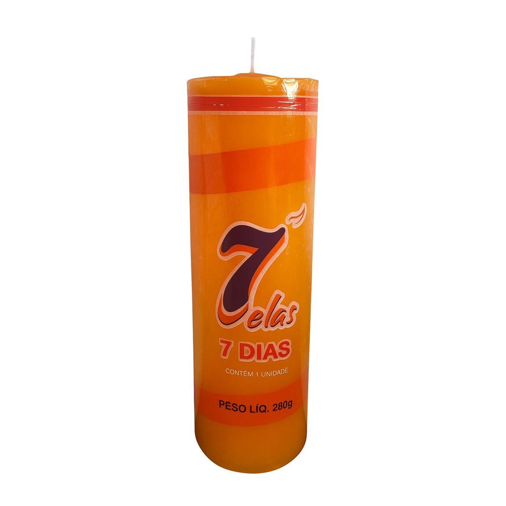 VELA DE 7 DIAS 280 GR - COLORIDA