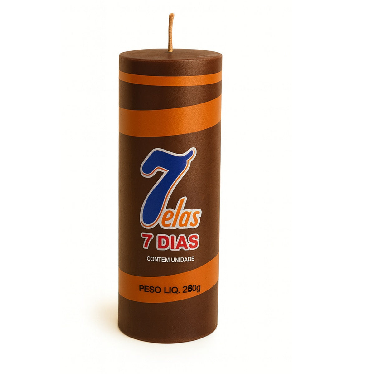 VELA DE 7 DIAS 280 GR - COLORIDA