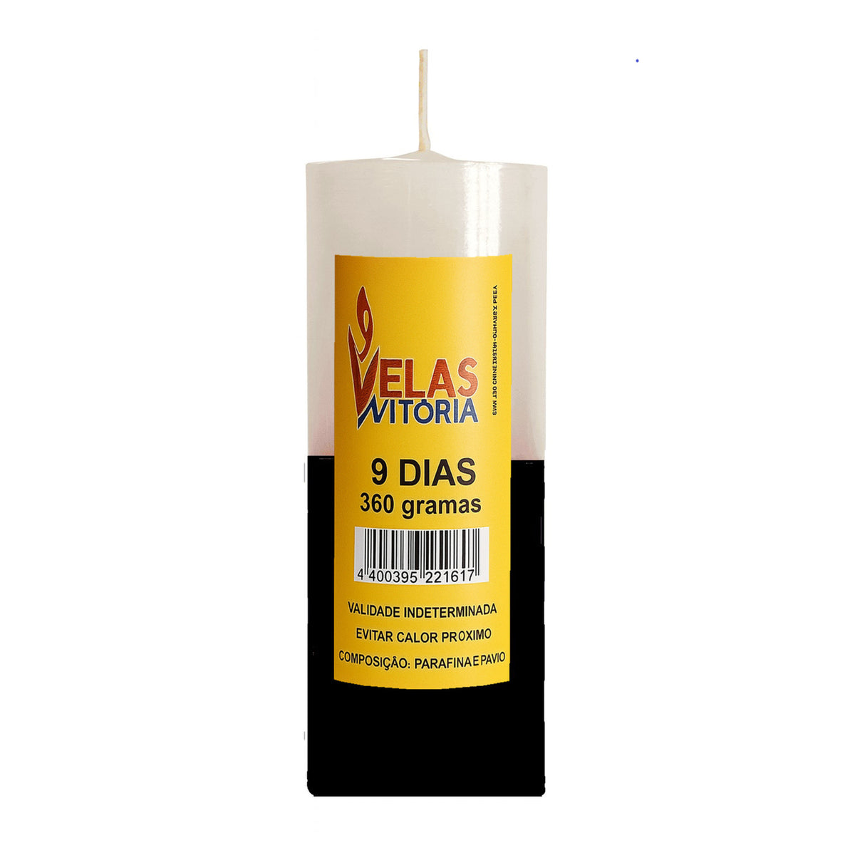 VELA DE 9 DIAS 360 GR - BICOLOR