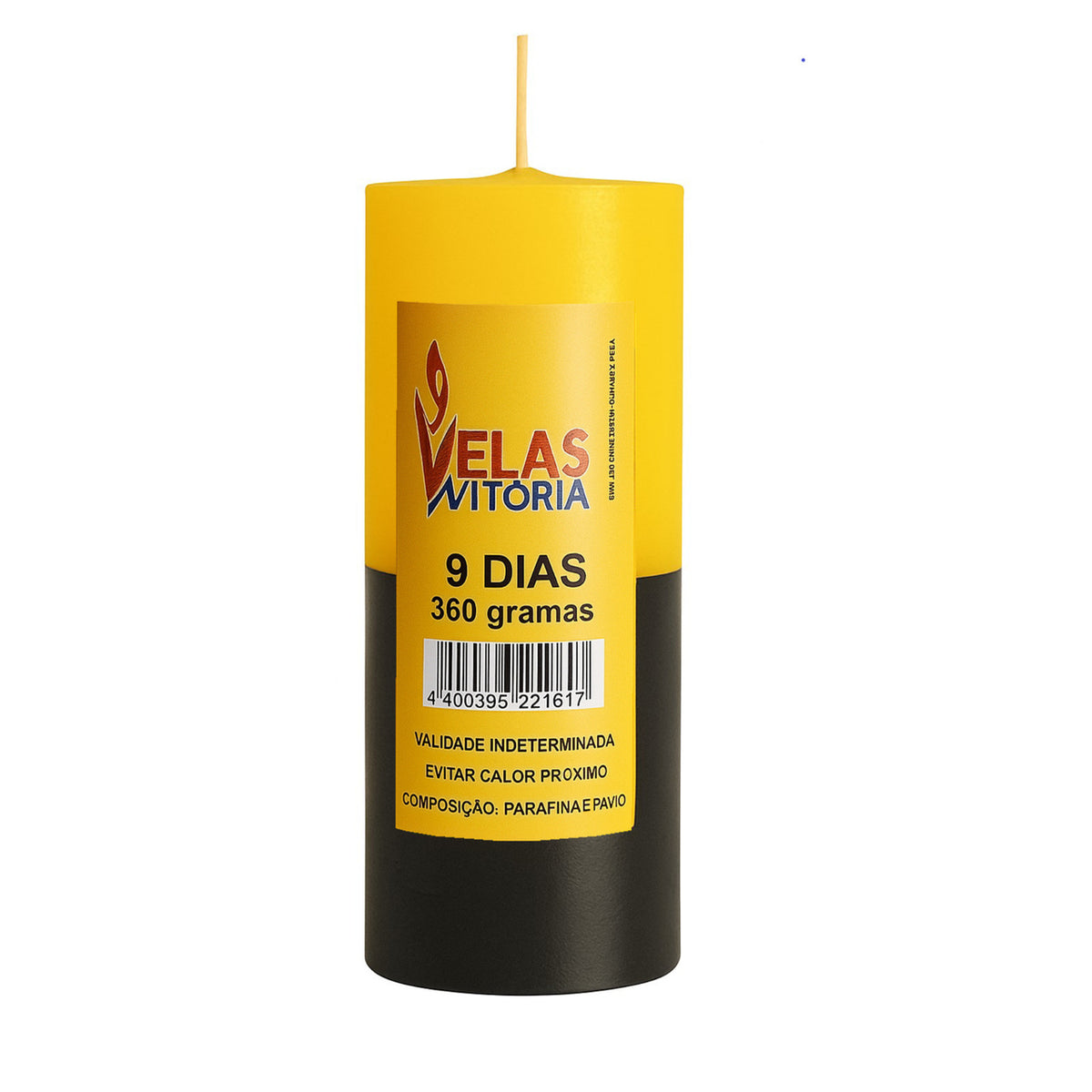 VELA DE 9 DIAS 360 GR - BICOLOR