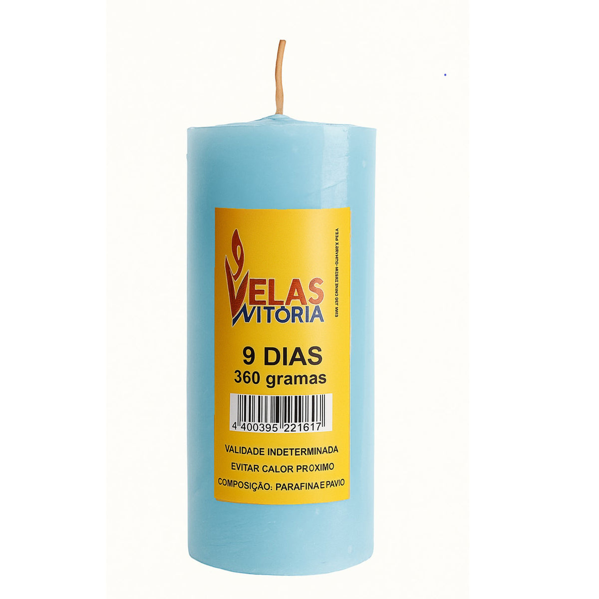 VELA DE 9 DIAS 360 GR - COLORIDAS